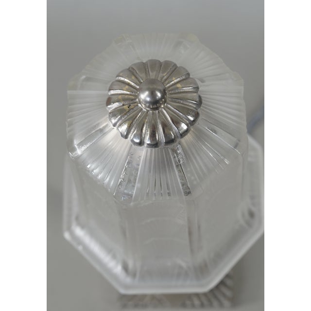 French Art Deco Table Lamp by Hettier & Vincent 1930 France For Sale - Image 9 of 11