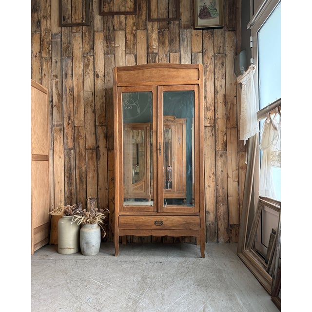Art Deco Oak Wardrobe, 1930s For Sale - Image 16 of 16
