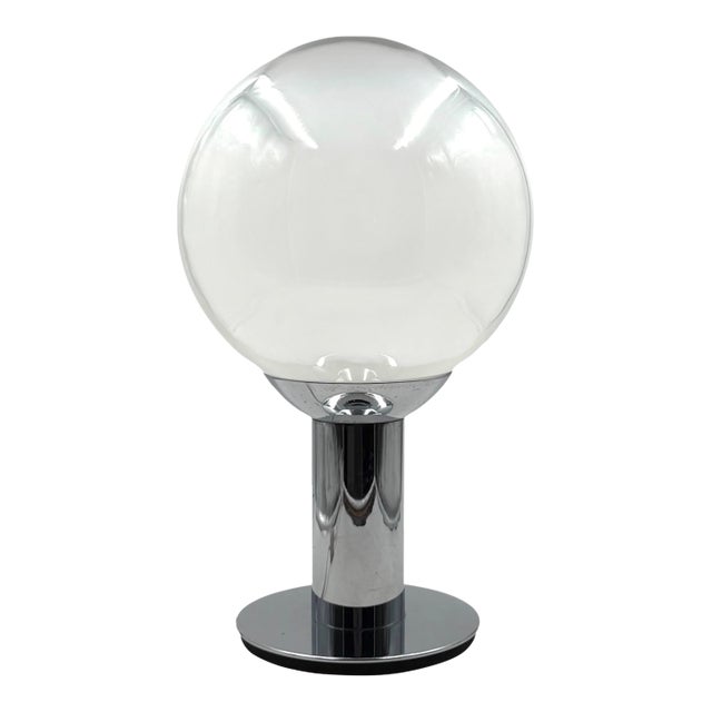 1980s Space Age Chrome Table Lamp For Sale