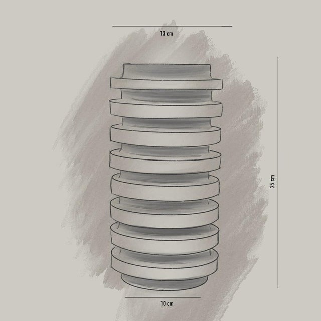 Early 21st Century Travertine Layer Vase from Kiwano Concept For Sale - Image 5 of 11