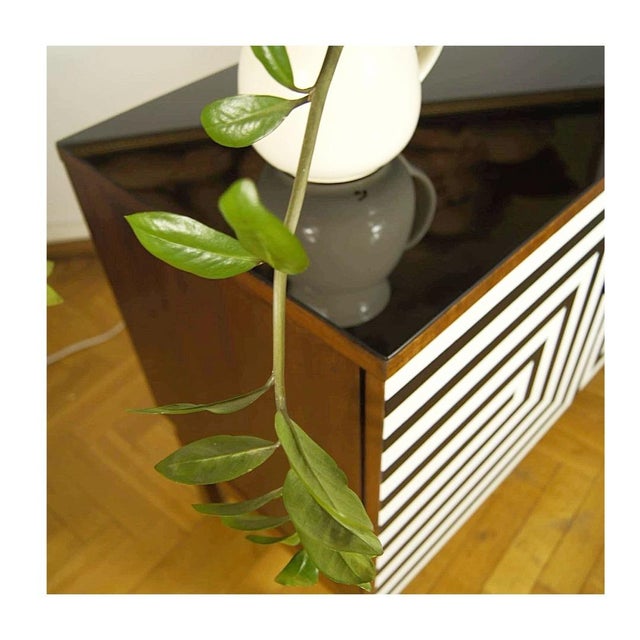 Modular Sideboard with Op Art Motif, 1970s, Set of 2 For Sale - Image 9 of 12