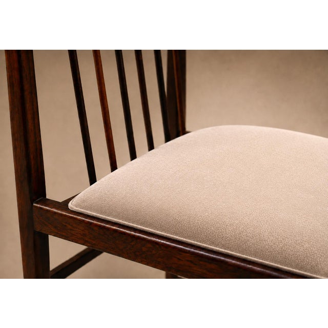Brazilian Modern Set of Eight Dining Chairs in Rosewood and Mohair by Celina, Brazil, 1960s For Sale - Image 10 of 18