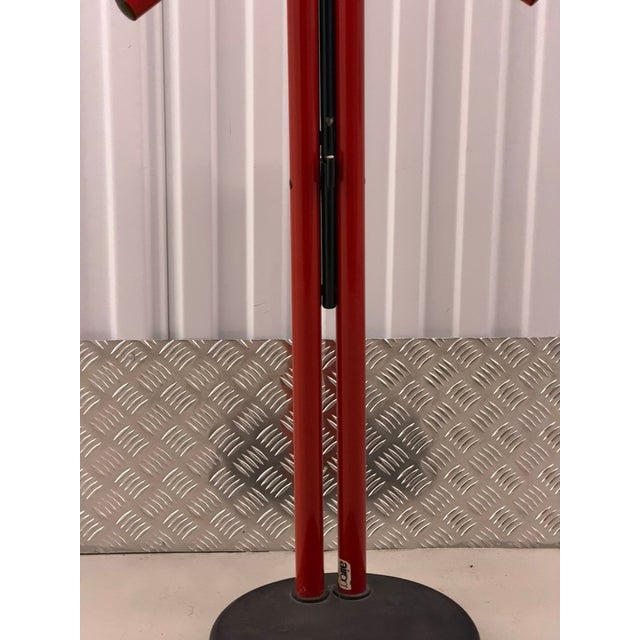 Vintage Modern Red and Black Metal Valet Coat Rack, 1980s For Sale - Image 16 of 18
