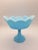 1950s Fenton Baby Blue Satin Finish Pedestal Candy Dish For Sale - Image 5 of 5