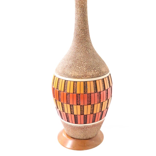 Mid 20th Century Mid Century Ceramic Table Lamp For Sale - Image 9 of 14