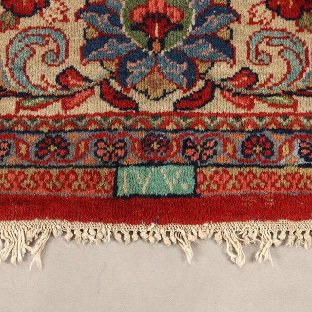 Red Middle Eastern Mahal Rug For Sale - Image 8 of 10