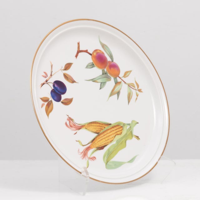 A very pretty Royal Worcester "Evesham" charger, platter or display plate. This pattern is copyrighted in 1961. The plate...