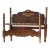 Bed Frame - Vintage Victorian Style Poster Bed Full Headboard Footboard & Rails For Sale