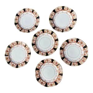 Antique Mayer & Sherratt Melba China Cake Plates- Set of 6