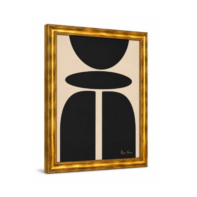 Mid-Century Modern Quiet Monument — Mid-Century Inspired Abstract Acrylic Painting by Bryan Boomershine, Framed For Sale - Image 3 of 8