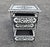 Hand‑Painted Moroccan Nightstand / White and Black Zoua9 Woodwork For Sale - Image 4 of 7