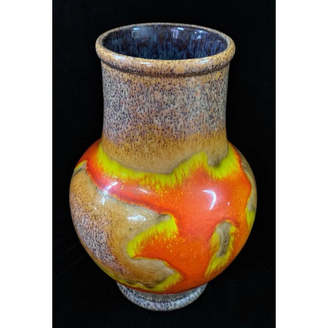 Vintage Ceramic Vase from Scheurich, 1970s For Sale - Image 4 of 4