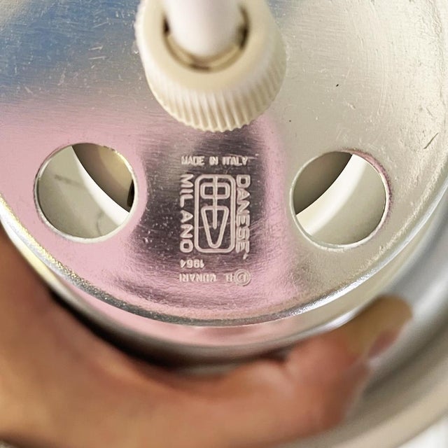 Mid-Century Italian White Falkland Pendant Lamp by Bruno Munari for Danesi, 1964 For Sale - Image 12 of 13