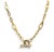 Contemporary Roberto Coin, Yellow Gold Oval Link Toggle Necklace, 18k For Sale - Image 3 of 7