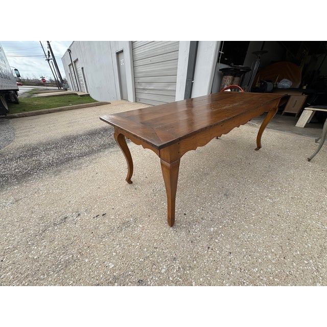 Brown 19th Century French Louis XV Style Walnut Table For Sale - Image 8 of 12