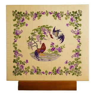 Antique Handmade Silk Embroidery, Asia, 1900s For Sale