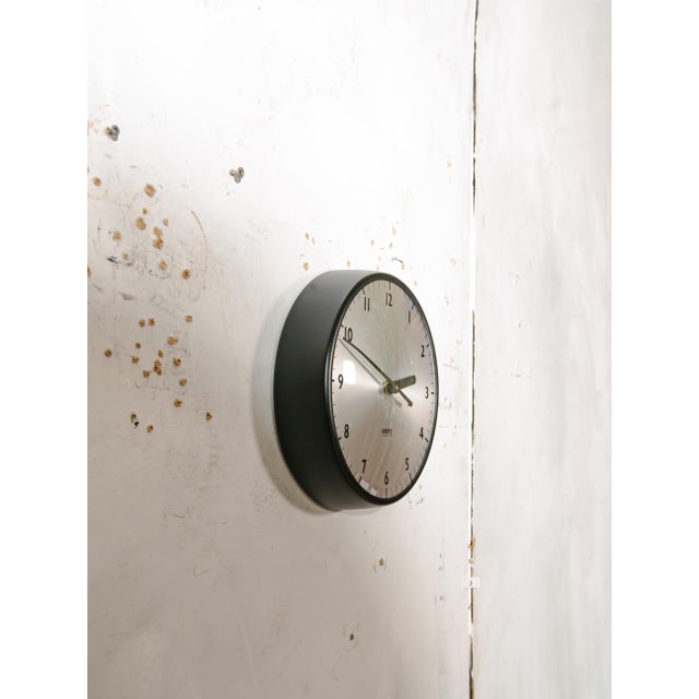 Clock in Black from Gent of Leicester, England, 1960s For Sale - Image 10 of 11
