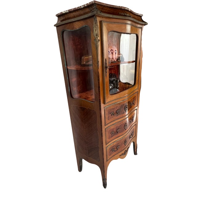 Louis XV Style Showcase, 19th Century For Sale - Image 4 of 16