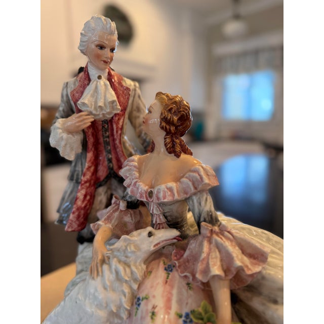 1940s Vintage Carlo Mollico Capodimente Style Porcelain Sculpture For Sale - Image 5 of 9