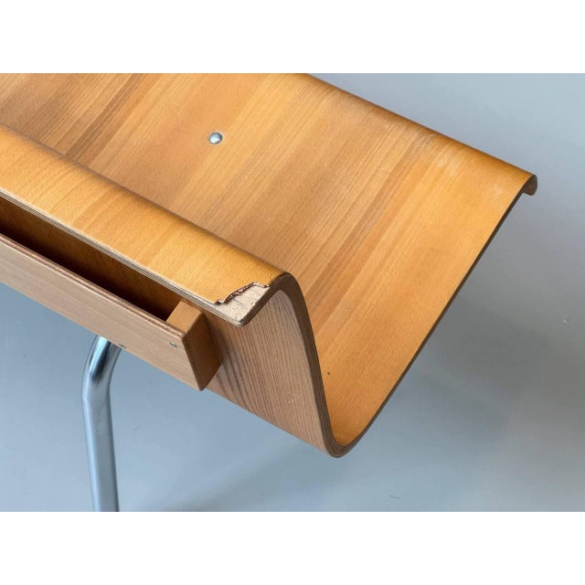 Bench in Laminated Beechwood with Tubular Steel Frame, 1960s For Sale - Image 16 of 18