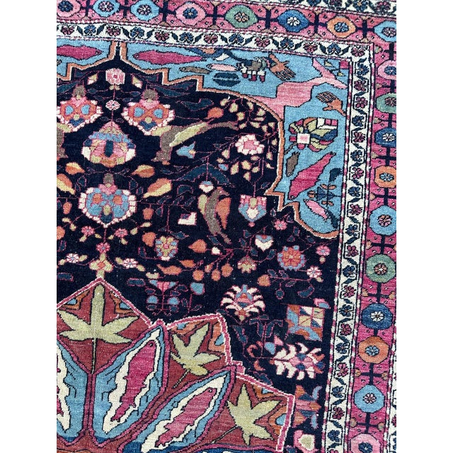 Antique Najaf Abad Rug, 1890s For Sale - Image 4 of 18