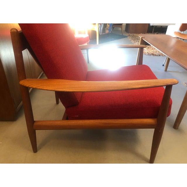 Grete Jalk for France & Son Teak Lounge Chairs, Pair, Denmark, 1960s For Sale - Image 14 of 18