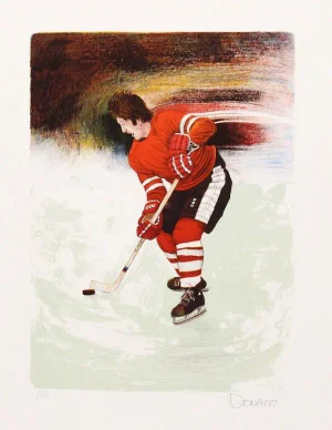 Donato, "Hockey Player 6," Lithograph