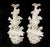A Pair of White Dolphin Wall Appliqués made of plaster and fiberglass. These offer both sculptural detail and structural...