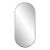 Steele Capsule Mirror in Brushed Brass For Sale