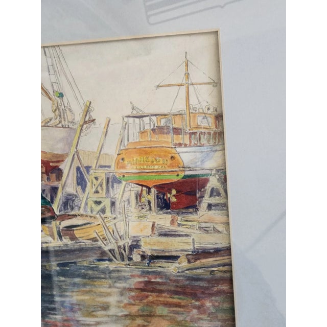 Justin Faivre Painting "Under Repair" For Sale - Image 4 of 6