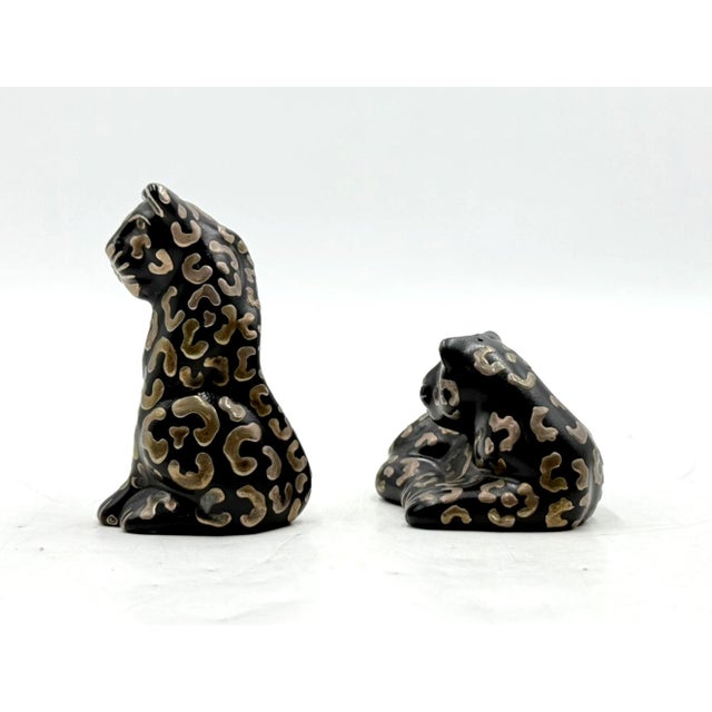 Metal 1980s Emilia Castillo Porcelain & Pure Silver Table Sculptures/Salt & Pepper Shakers For Sale - Image 7 of 18