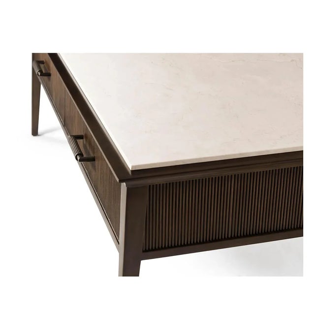 Marble Top Cocktail Table For Sale In Greensboro - Image 6 of 6