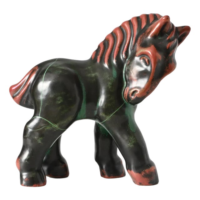 Art Deco Horse Figurine attributed to Paul Dresler for Grootenburg, 1930s For Sale