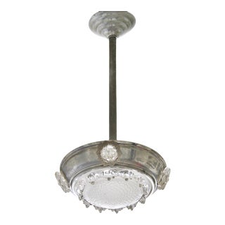 Vintage Mid-Century French Art Deco Ceiling Light For Sale