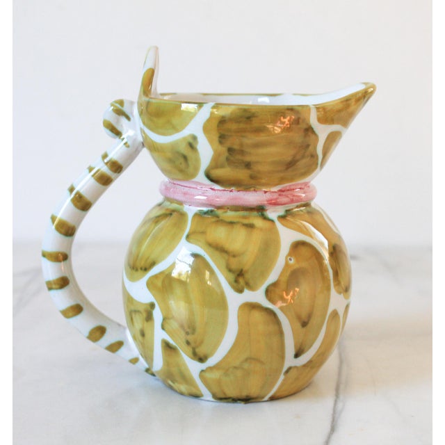 Vintage Italian Ceramic Cat Pitcher For Sale - Image 11 of 11