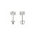 Early 21st Century 14k White Gold 4 Prong Screw Back 1.90 Ct Round Diamond Stud Earrings, A Pair For Sale - Image 5 of 8