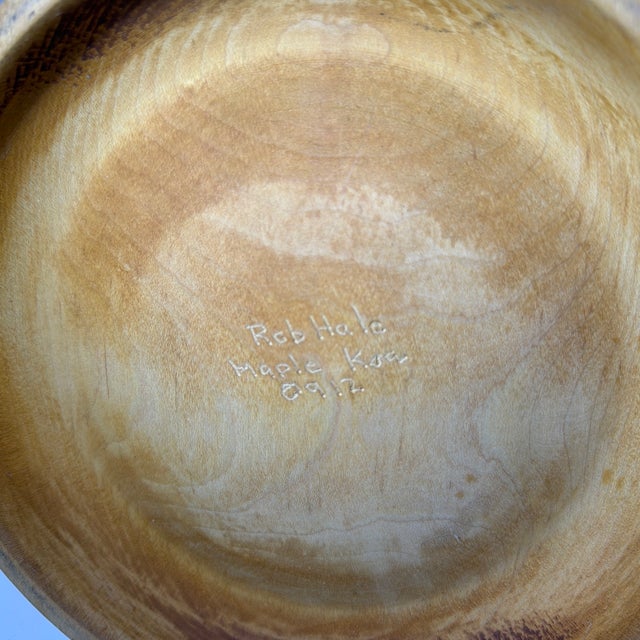 2010s Signed Rob Hale Wood Carved Art Sculpture For Sale - Image 5 of 7