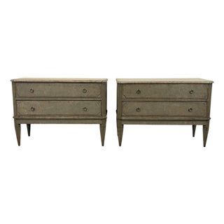 Gustavian-Style Chests of Drawers, Set of 2 For Sale