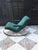 Metal 1970s In the Style of Guido Faleschini Chrome and Brass Milo Baughman Rocking Chair For Sale - Image 7 of 12