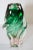 Glass Handblown Art Glass Vase in Green Twisted Organic Shape For Sale - Image 7 of 13