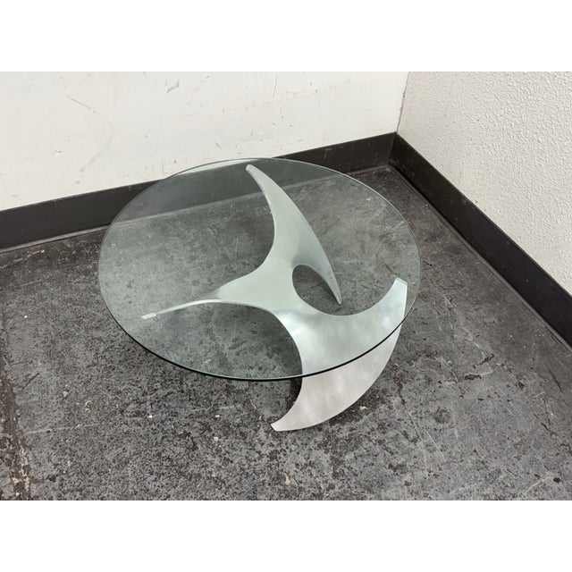 Mid-Century Modern Ronald Schmitt for Knut Hesterberg Propeller Coffee Table, Circa 1970's For Sale - Image 3 of 12