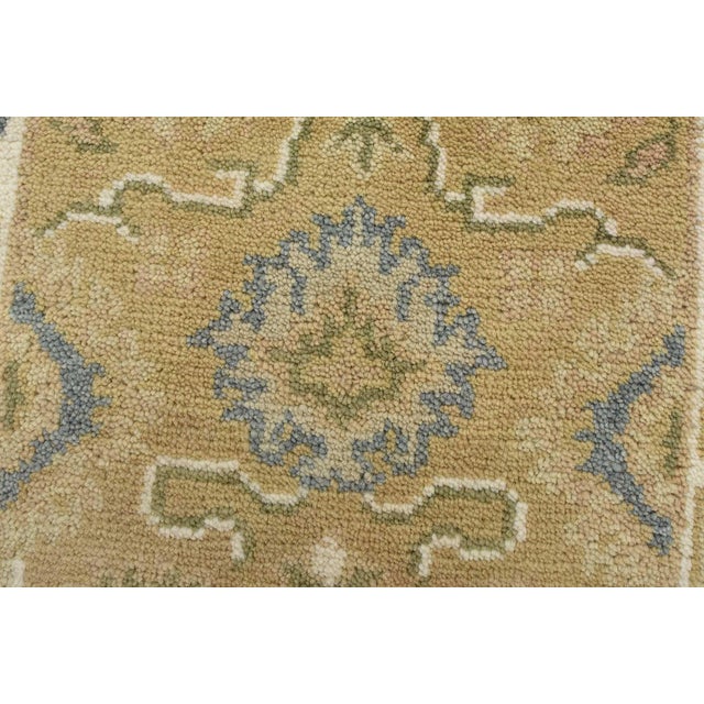 Oushak Rug 2′ X 3’3” Beige Wool Traditional Hand-Knotted Oriental Carpet For Sale - Image 4 of 8