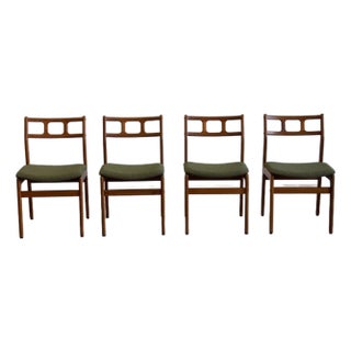 1970s Vintage Teak Dining Chairs - Set of 4 For Sale