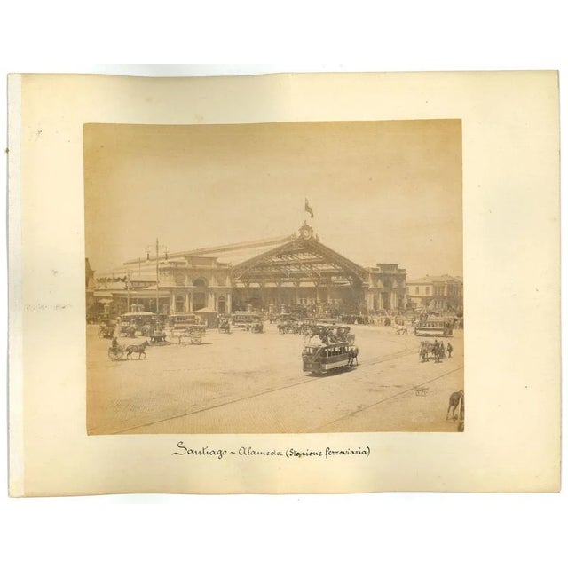 Ancient Views of Santiago, Chile - Vintage Print - 1880s For Sale - Image 3 of 3