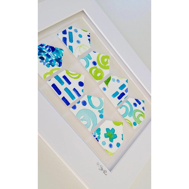 "Endless Summer Little Houses No. 2" Original Abstract Collage by Suzanne MacCrone Rogers For Sale - Image 4 of 9