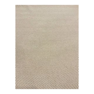 Kravet Smart 35361-1616 Cream and Beige Woven Chevron Designer Fabric - 5.5 Yards For Sale