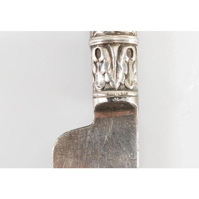 Late 19th Century 19th Century American Florida Sterling Silver Grape Fruit or Cheese Knife For Sale - Image 5 of 7
