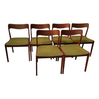 Mid-Century Modern Scandinavian Chairs, 1990, Set of 6 For Sale