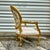 2010s White Velvet Chair Tufted With Gold Leaf Details French Style For Sale - Image 5 of 9