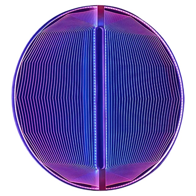 Thanks for the Planets Amber Blue Light Sculpture by Arnout Meijer For Sale